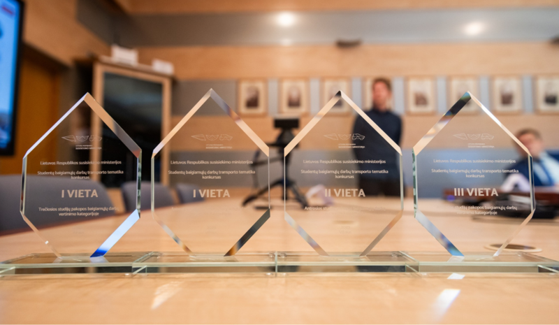 VILNIUS TECH geriausi studentų darbai įvertinti LR Susisiekimo ministerijoje